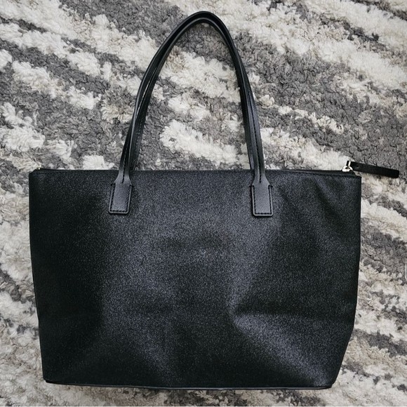 Kate Spade black shimmery tote with zipper, NWOT - Picture 8 of 11